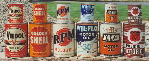 5 Quart & 1 Quart Motor Oil Cans